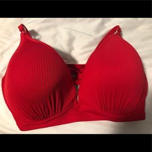 Cute red bikini top